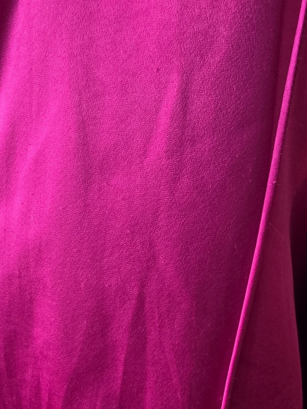 Umgee Magenta Pleated Sleeve Neck Tie Blouse V-Neck Boho Peasant Top Pink Small - Picture 3 of 8